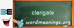 WordMeaning blackboard for clarigate